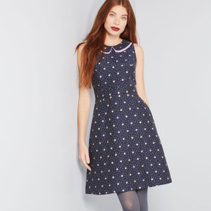 Modcloth On a Whim Collared Dress